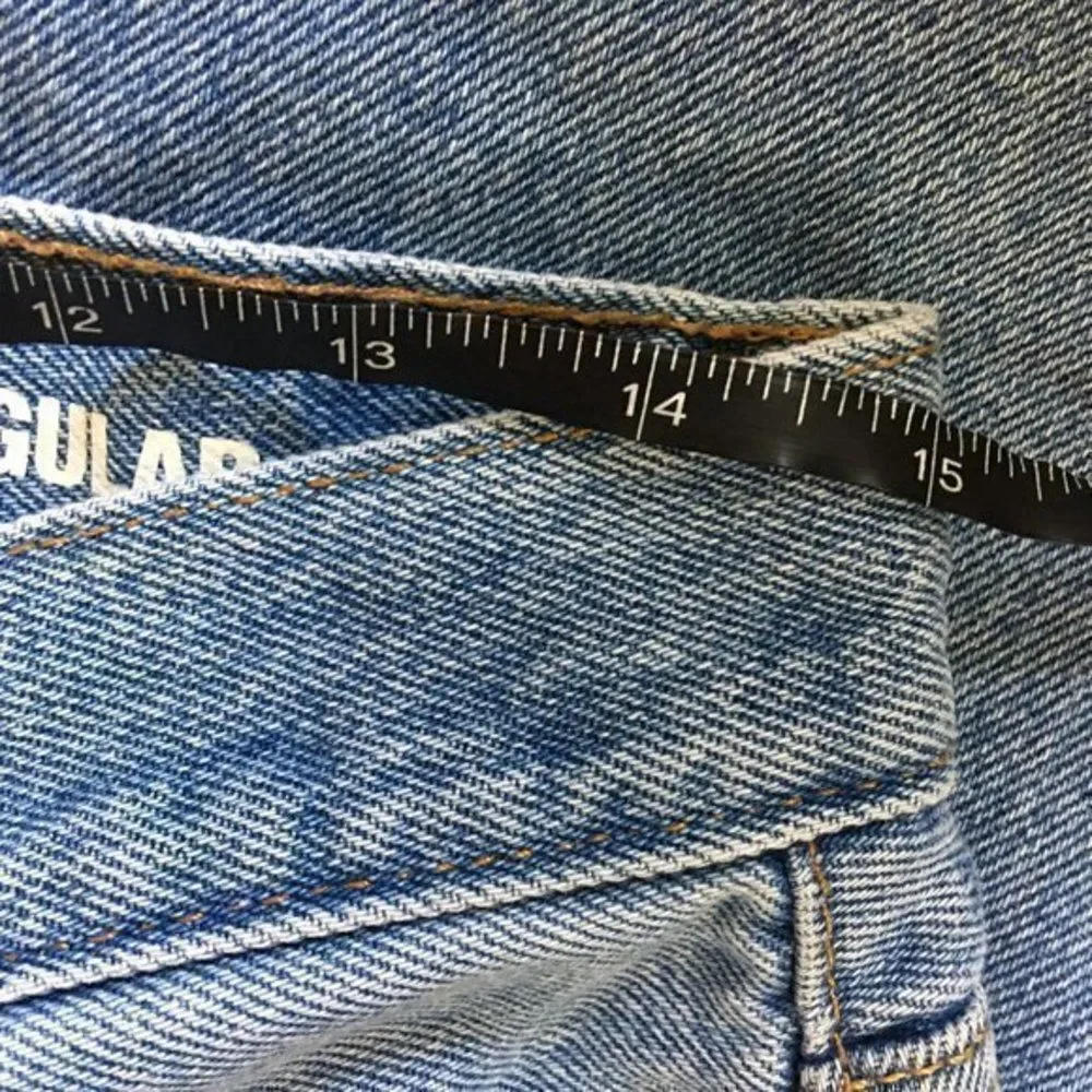 George Distressed Jeans Rigid Denim 100% Cotton Men’s Size 30 Measures 30x27